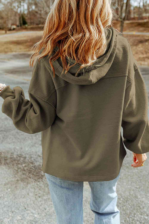 Fleece-Hoodie – Casual Damenjacke mit Reissverschluss und Brusttaschen
