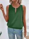 Ärmellose bluse - schicke damenbluse mit schlüssel-loch