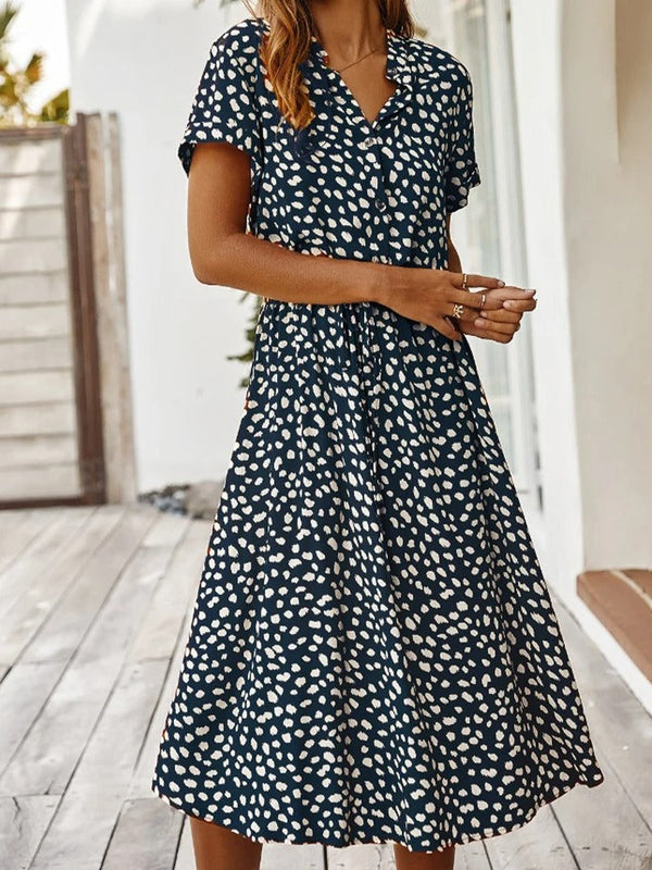 Hemdkleid - lässig geschnittenes midi-kleid für damen mit gürtel