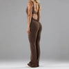 Damen-jumpsuit - stilvolles rückenfreies design für eleganz und gemütlichkeit