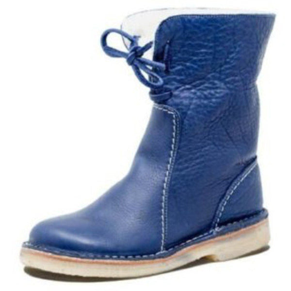 Stiefeletten aus Kunst – stilvolle Damen Schnürschuhe