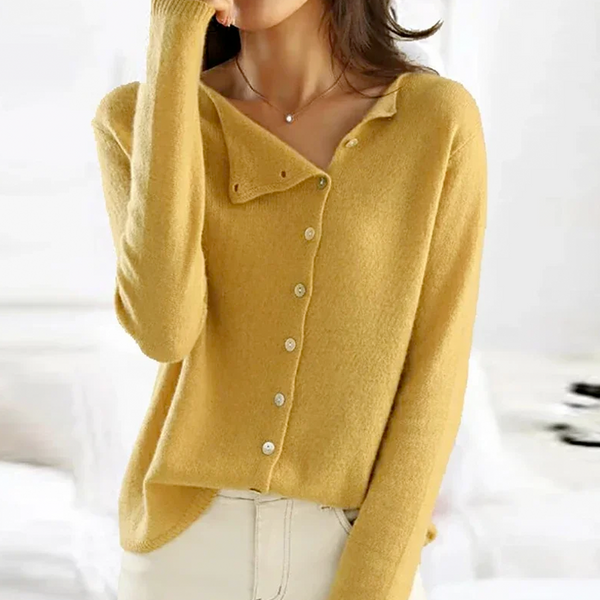 Knopf-cardigan - weicher strick für frauen, stylische und vielseitige schicht