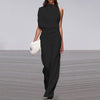 Chic ein-schulter damen outfit - trendiger jumpsuit