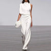 Chic ein-schulter damen outfit - trendiger jumpsuit