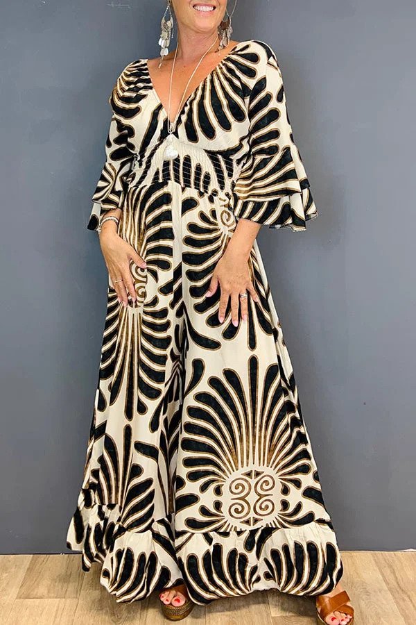 Vintage jumpsuit mit blumenmuster - stilvolles weitbein-design für frauen