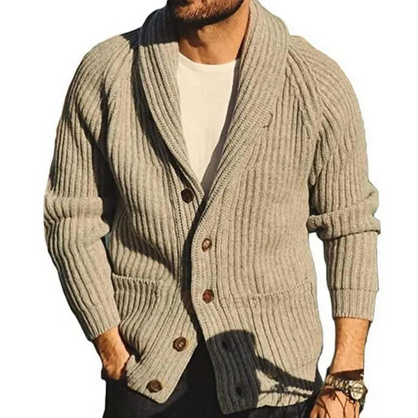 Vintage Wollblazer - grüne Jagdjacke mit mehreren Taschen und Stehkragen
