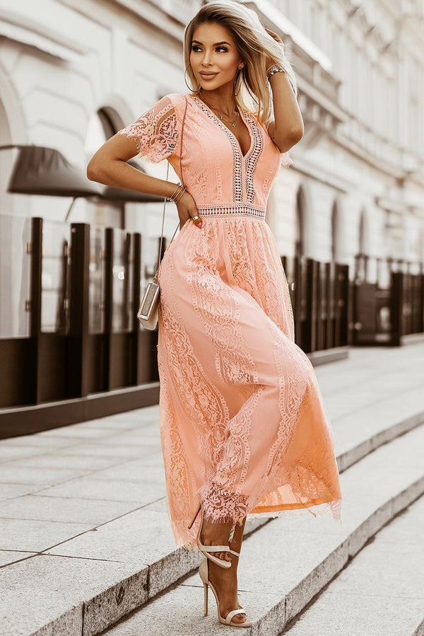 Maxi kleid - exquisite spitze für frauen
