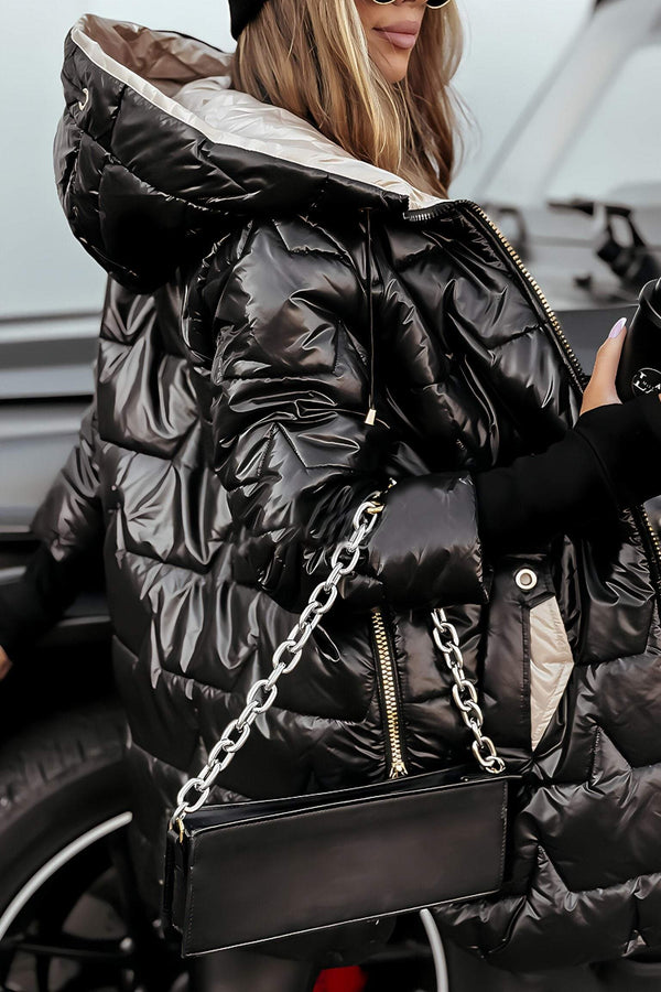 Premium pufferjacke - isolierte lange damenjacke