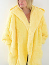 Gemütlicher faux-faux fur cardigan - oversized damenjacke