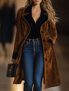 Langer wild-trenchcoat - elegante oberbekleidung für frauen