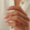 Personalisierte namensarmband - elegante gold-tone damenarmband