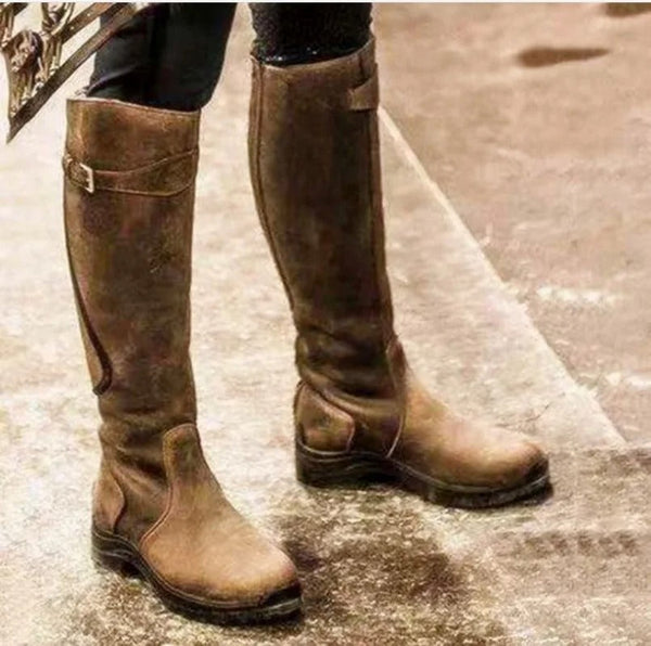 Damen Reitstiefel aus Kunst – stilvolle, hochwertige und wasserfeste Damen-Fußbekleidung