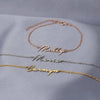 Personalisierte namensarmband - elegante gold-tone damenarmband
