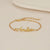 Personalisierte namensarmband - elegante gold-tone damenarmband