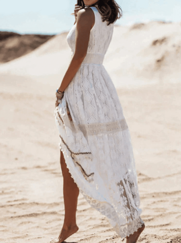 Maxikleid - elegantes damenboho-kleid mit feinem design