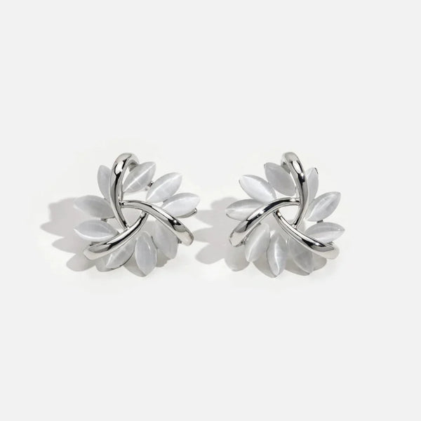2-teilige Blumen-Ohrringe – Elegantes Design für Damen