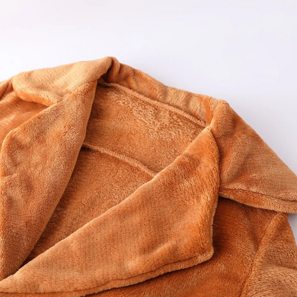 Faux-faux fur-jacke - kuscheliger und warmer oversized-mantel für damen