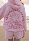 Hoodie - dames oversized pullover mit tropischem wellen-design