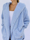 Gemütlicher faux-faux fur cardigan - oversized damenjacke