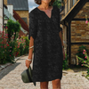 Blumig besticktes kleid - elegante sommerkleid für damen