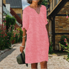 Blumig besticktes kleid - elegante sommerkleid für damen