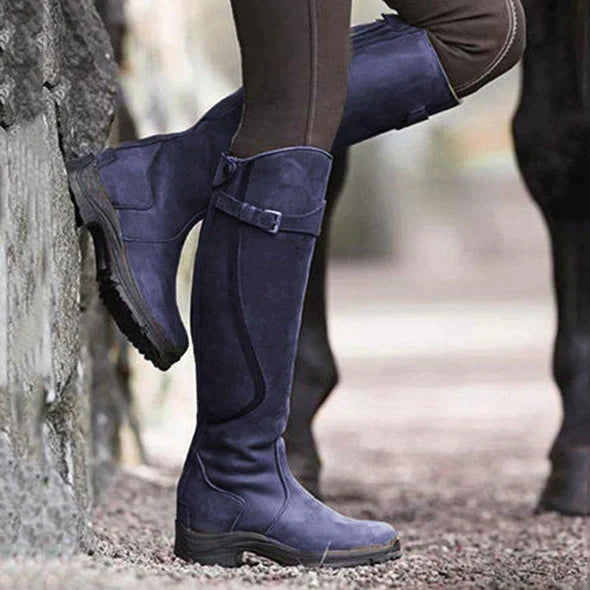 Damen Reitstiefel aus Kunst – stilvolle, hochwertige und wasserfeste Damen-Fußbekleidung