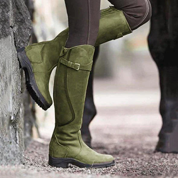 Damen Reitstiefel aus Kunst – stilvolle, hochwertige und wasserfeste Damen-Fußbekleidung