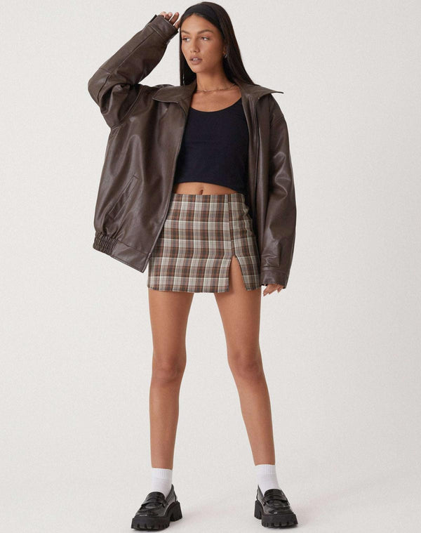 Oversized PU leather-Damenjacke – Stilvolli Oberbekleidung