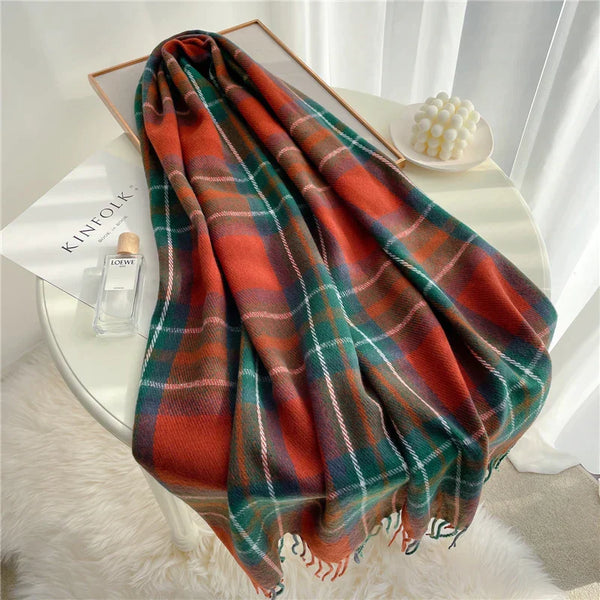 Karoschal - wärmer und gemütlicher damen-wrap für den winter