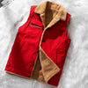 Gilet weste - isolierte damen-außenjacke mit kunstschafs-futter