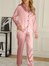 2-teilige satin-pyjama kombination - elegante damen schlafmode