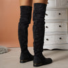 Overkneestiefel - trendige damenstiefel im look