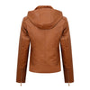 Damenjacke mit kapuze – lässige kunstjacke in verschiedenen farben