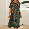 Maxikleider - stylisches sommerkleid mit kurzen ärmeln für damen