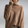 mischung strickpullover - eleganter rollkragenpullover für frauen