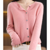 Damen strickjacke - weicher merino knopf-jumper