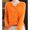 Damen strickjacke - weicher merino knopf-jumper