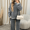 2-teiliger lounge-look - kuscheliger strick für damen