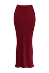 Rote satin maxi-kleid - stilvolle abendmode für damen