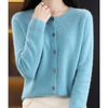 Damen strickjacke - weicher merino knopf-jumper