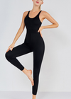 Yoga jumpsuit - stylisches graues activewear für frauen