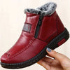 Stiefeletten aus Kunst – warme Damen Winterstiefel mit Reißverschluss