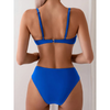 2-teiliger damen bikini mit hohem bund - stilvolle strandmode