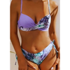 2-teiliger damen bikini mit stylischem blumenmuster - schicke strandmode für sommerferien