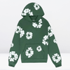 2-teiliges damen hoodie loungewear ensemble mit blumenprint - stylisches baumwoll-outfit für freizeit