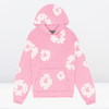 2-teiliges damen hoodie loungewear ensemble mit blumenprint - stylisches baumwoll-outfit für freizeit