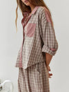 2-teiliger pyjama für frauen – lässige loungewear mit gemütlichem oberteil und hose für entspannte nächte