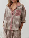 2-teiliger pyjama für frauen – lässige loungewear mit gemütlichem oberteil und hose für entspannte nächte