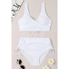 2-teiliges damen bademode stylish hochgeschnittenes bikini-outfit - trendige strandbekleidung für frauen