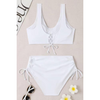 2-teiliges damen bademode stylish hochgeschnittenes bikini-outfit - trendige strandbekleidung für frauen